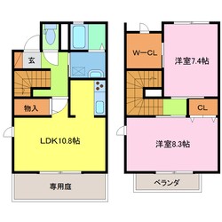 シャーメゾンかちどき橋の物件間取画像